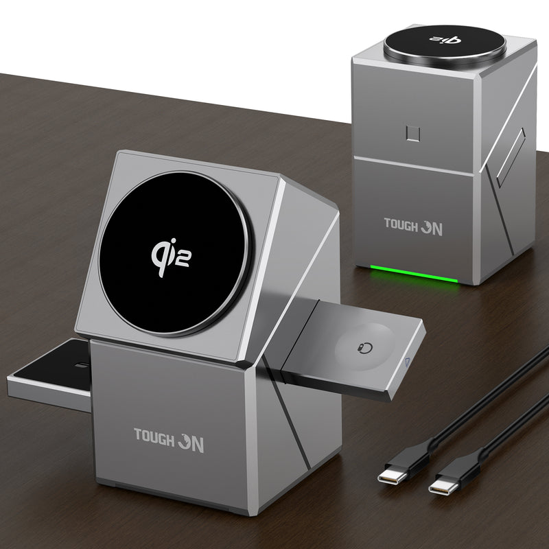 3-in-1 Rotatable Magnetic Wireless Charger
