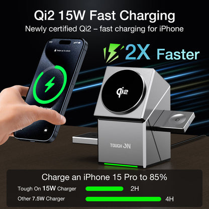 3-in-1 Rotatable Magnetic Wireless Charger