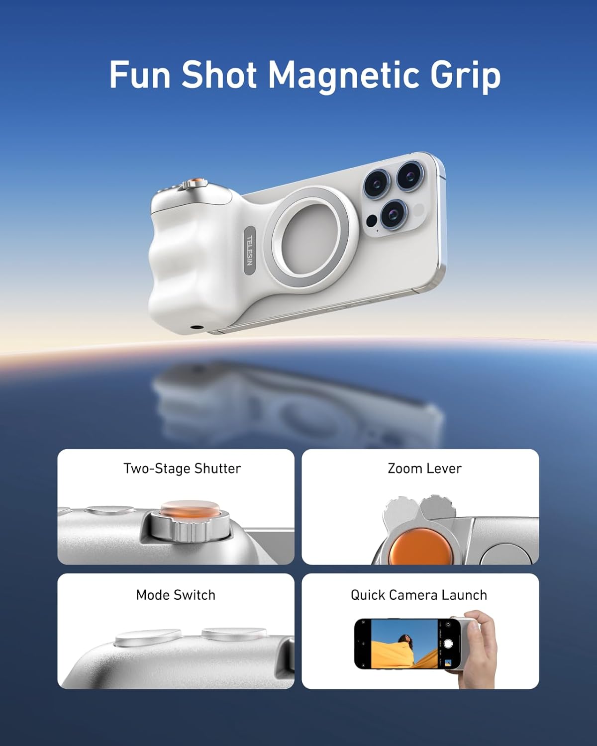 Magnetic Phone Camera Grip Fun Shot