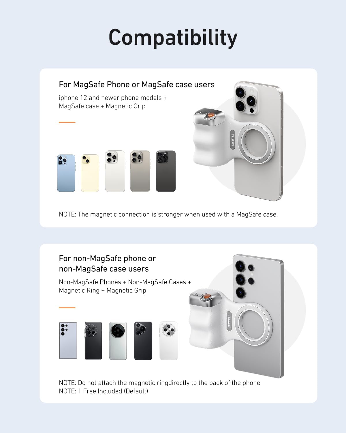 Magnetic Phone Camera Grip Fun Shot