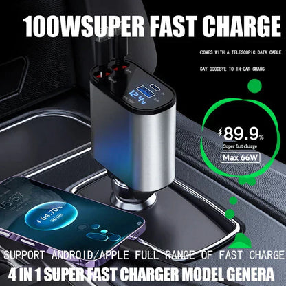 4-in-1 Retractable Fast Charger