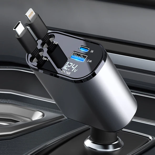 4-in-1 Retractable Fast Charger