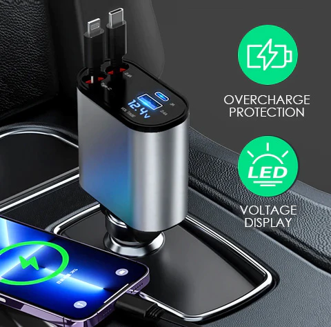 4-in-1 Retractable Fast Charger