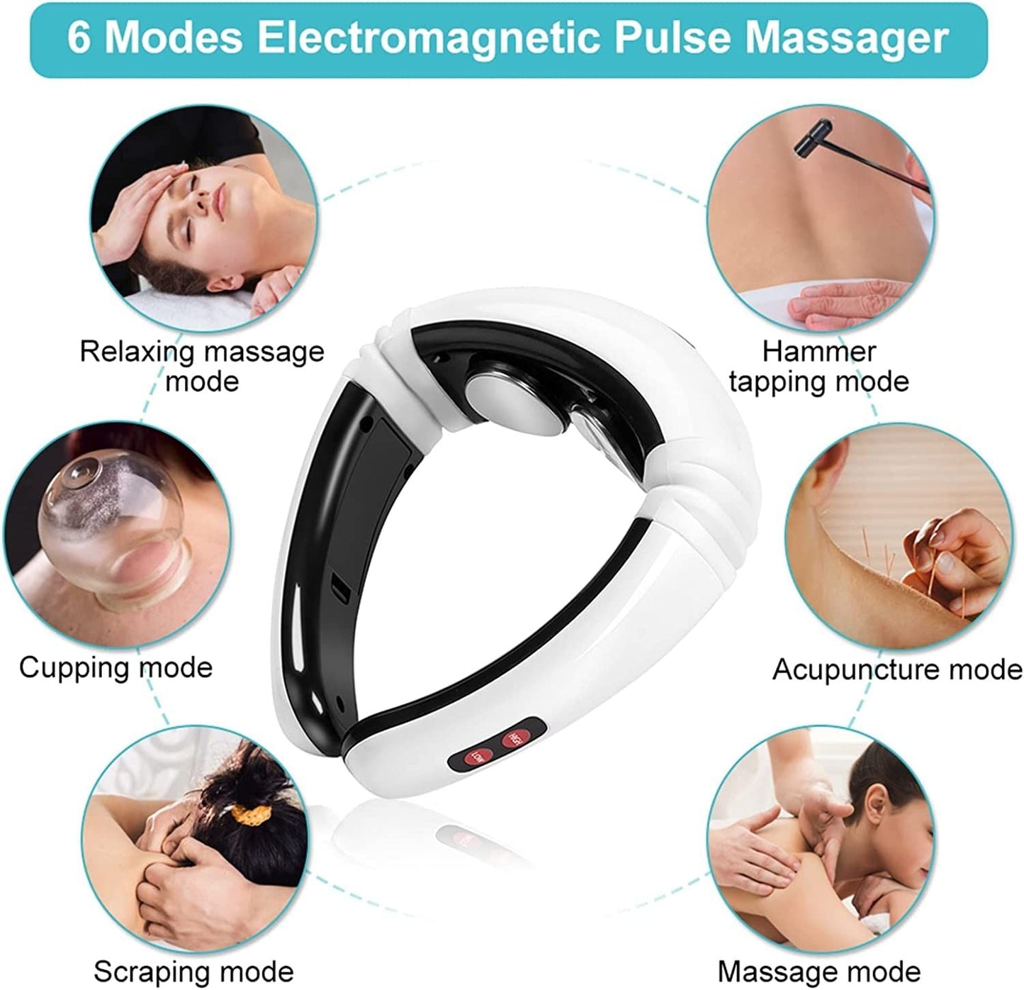 Electric Neck & Back Massager with Far Infrared Heat